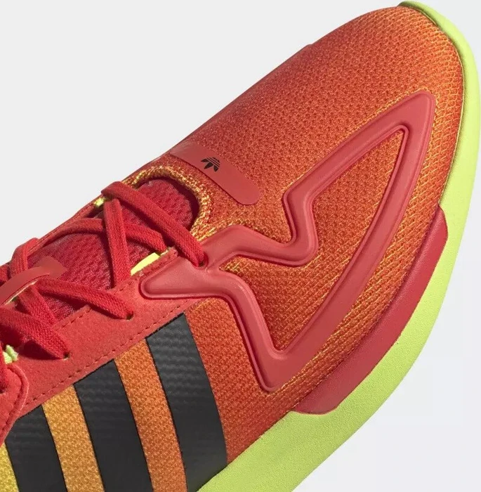 adidas ZX 2K Flux solar yellow/hi-res red/core black (Herren)