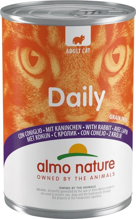 almo nature Daily Cats, 400, mit Kaninchen, 800g (2x 400g)