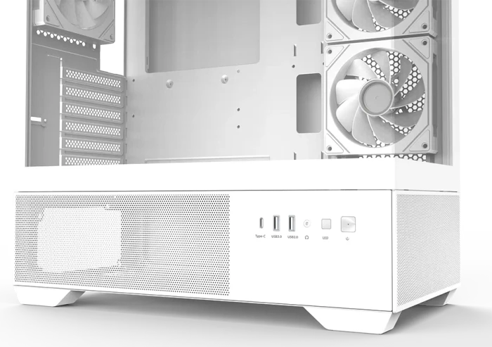 Zalman Chronix White, weiß, Glasfenster