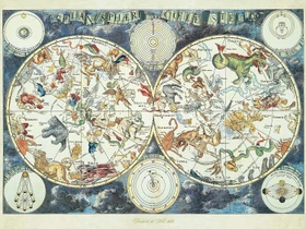 Ravensburger Weltkarte mit fantastischen Tierwesen