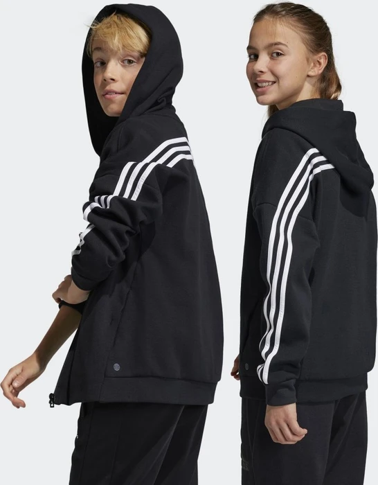adidas Future Icons 3-Streifen Hoodie schwarz/weiß (Junior)