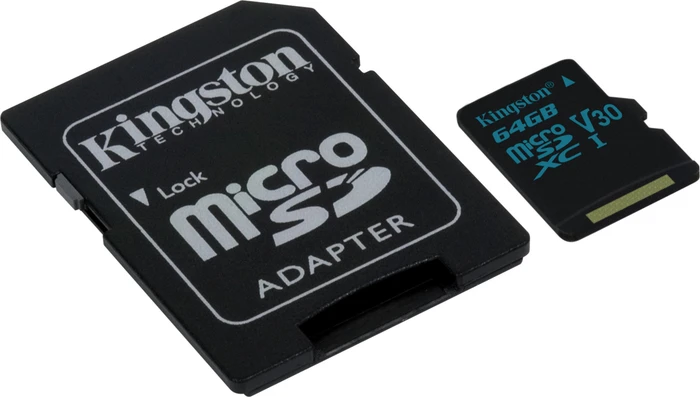 Kingston Canvas Go! R90/W45 64GB Kit, UHS-I U3, Class 10