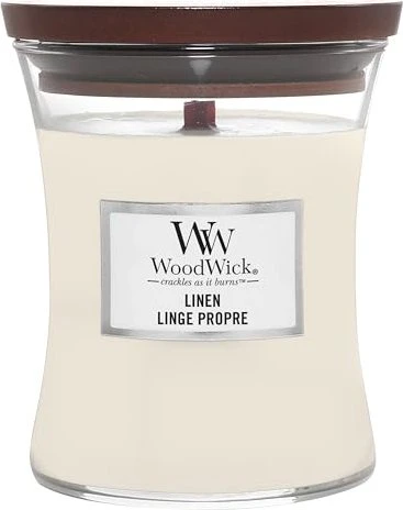Linen Duftkerze mit Holzdocht 275 g