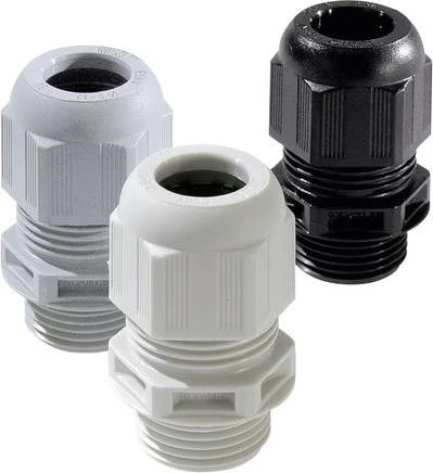 Wiska ESKV 40 LT LG Kabelverschraubung LowTemp, Kunststoff, M40, RAL 7035, kurzes Anschlussgewinde