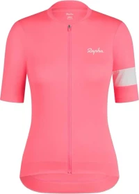 Rapha Core Trikot kurzarm high vis pink/white (Damen)