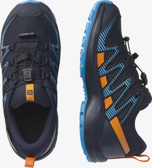 Salomon XA Pro V8 CSWP navy wil/vibrant orange/blithe (Junior)