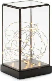 Konstsmide Motiv Glaslaterne LED 80x bernstein