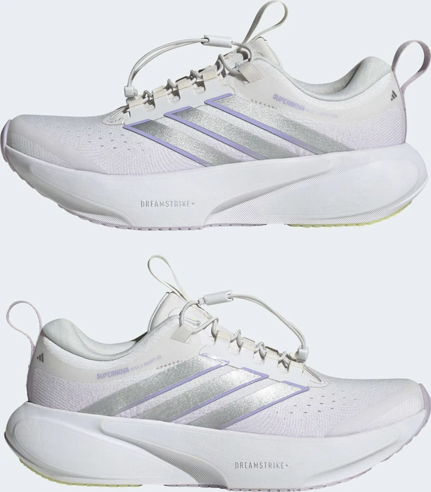 adidas Supernova Rise 3 Adaptive crystal white/silver metallic/glow purple (Damen)