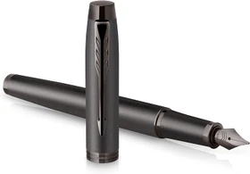 Parker IM Monochrome grau, rechte Hand, mittel, Geschenkbox