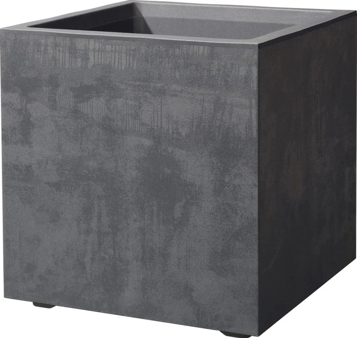 Deroma Millennium Cube Blumentopf 39x39cm anthrazit