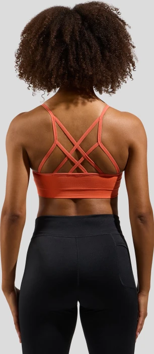 Odlo Seamless Soft Sport-BH living coral/grey melange (Damen)