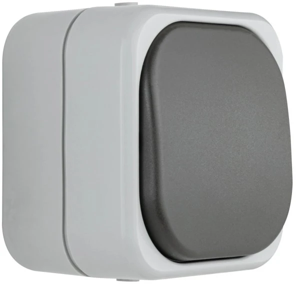 REV Ritter AquaTop Kreuzschalter AP IP 44, grau