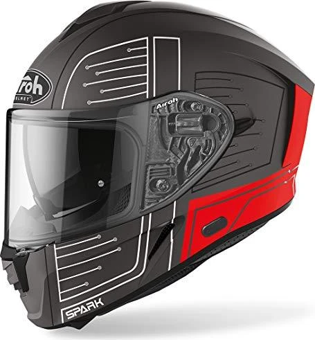 Airoh Spark Cyrcuit schwarz/rot