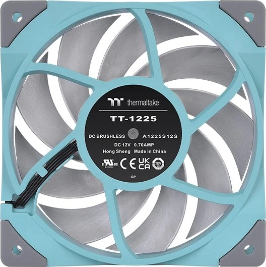 Thermaltake ToughFan 12 High Static Pressure Radiator Fan türkis, 120mm