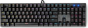 Nedis Wired Gaming Keyboard, schwarz, LEDs RGB, USB, US (GKBDM110BKUS)