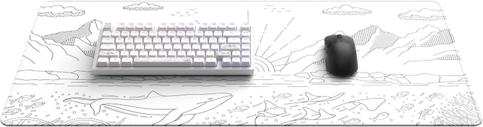 Dark Project ALU81A Terra Nostra Gaming Keyboard, weiß, LEDs RGB, g3ms Moonstone, USB, DE
