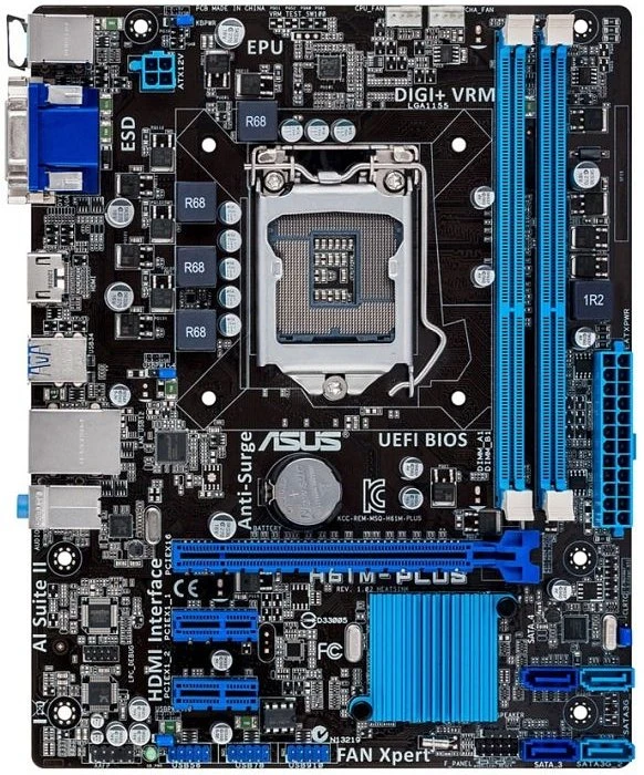 ASUS H61M-Plus (Intel 1155)