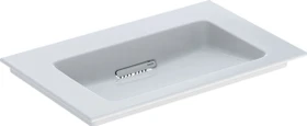 Geberit ONE Möbelwaschtisch Abgang horizontal 75cm, ohne Hahnloch, weiß/KeraTect