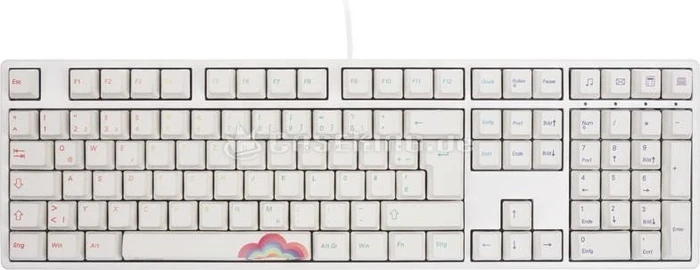 Ducky One Rainbow PBT weiß, MX BROWN, USB, DE