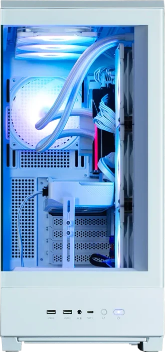 Zalman P50 DS White, Glasfenster