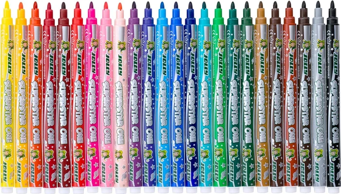Jolly Superstars One Fasermaler sortiert, 24er-Set, Etui