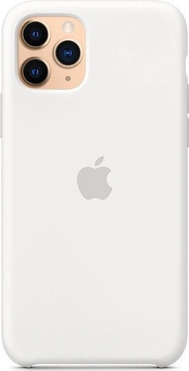 Apple Silikon Case für iPhone 11 Pro weiß
