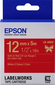 Epson LK-4RKK Beschriftungsband, 12mm, gold/rot
