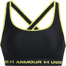 Under Armour Armour Mid Crossback Sport-BH black/lime yellow (Damen)