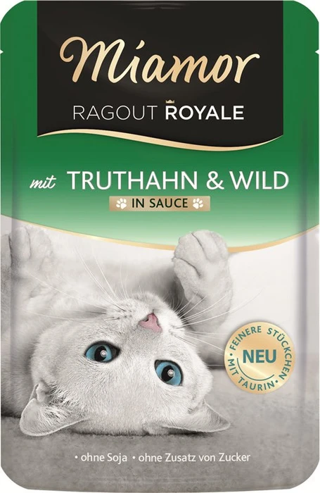 Finnern Miamor Ragout Royal Truthahn und Wild, 2.20kg (22x 100g)