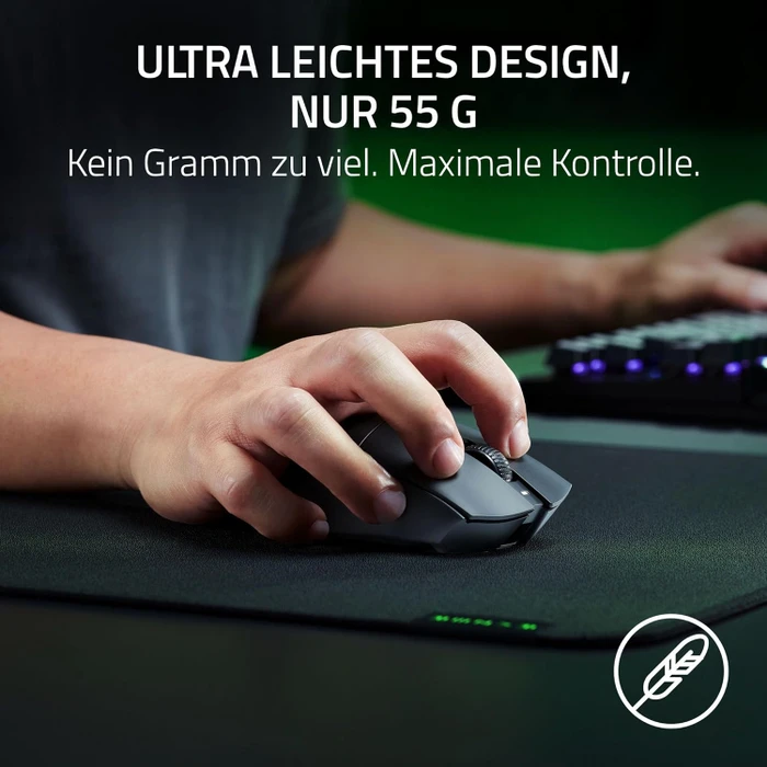 Razer DeathAdder V3 HyperSpeed schwarz Soft-Touch, USB