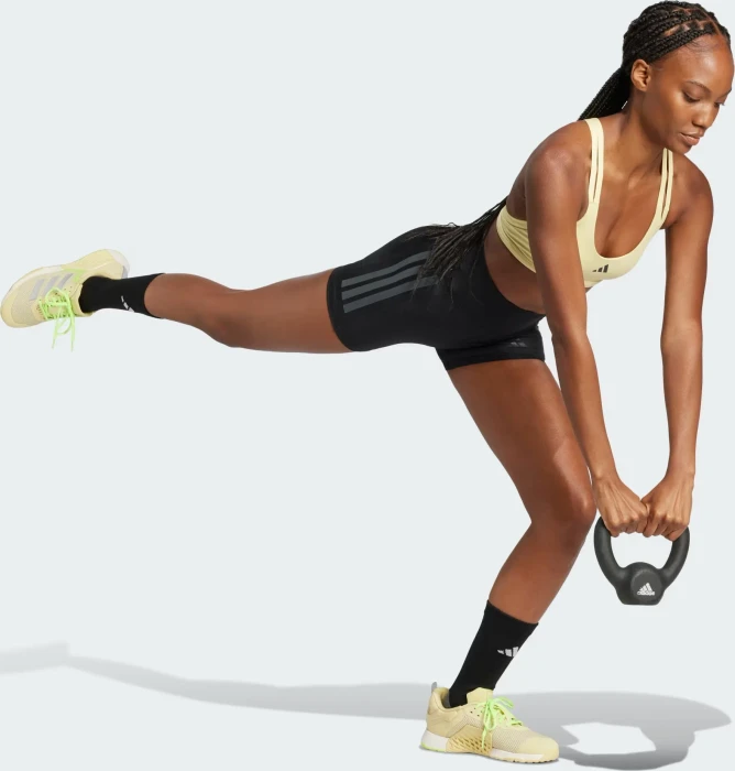 adidas Aeroimpact Luxe Training Light-Support Sport-BH powder yellow (Damen)