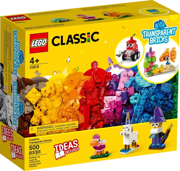 LEGO Classic - Kreativ-Bauset mit durchsichtigen Steinen