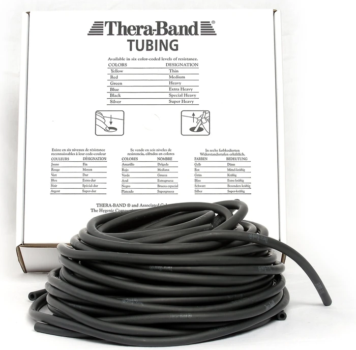 Thera-Band Tubings 30.5m besonders schwer Widerstandsband schwarz
