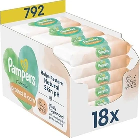 Pampers Harmonie protect & care Feuchttücher, 792 Stück (18x 44 Stück)