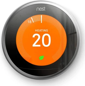 Nest Learning Thermostat, 3. Generation, Edelstahl silber