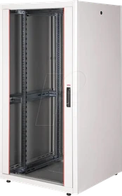 Roline / Secomp Basic 19" Netzwerkschrank 32HE, montiert, Glastür, IP20, RAL 7035, 800mm tief