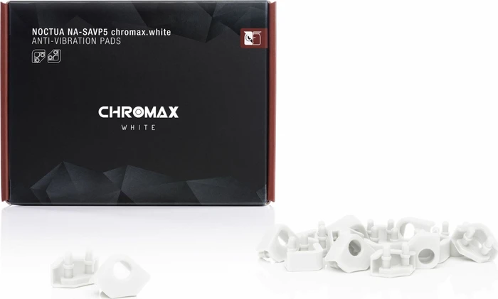 Noctua NA-SAVP5 chromax.white Anti-Vibrations-Pads für 80/92mm Lüfter, weiß, 16er-Pack
