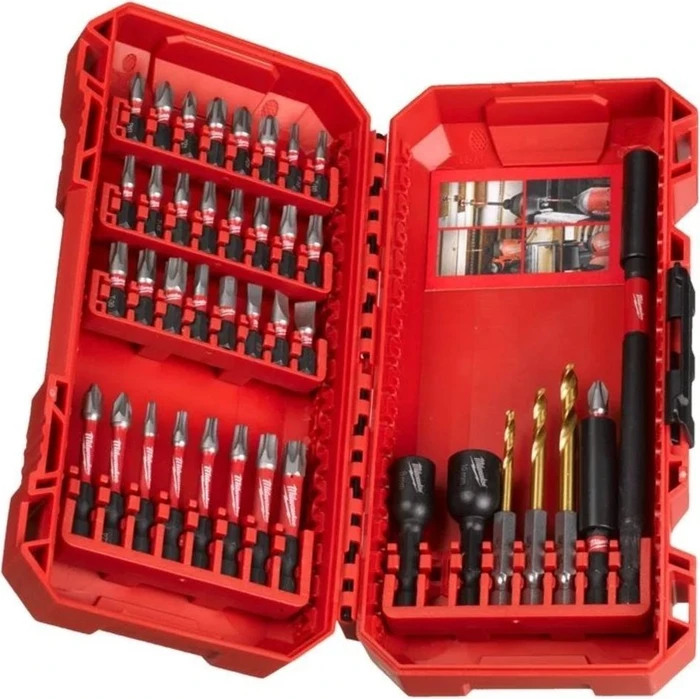 Milwaukee Shockwave Impact Duty Bitset inkl. Werkzeugbox, 40-tlg. (4932492004)