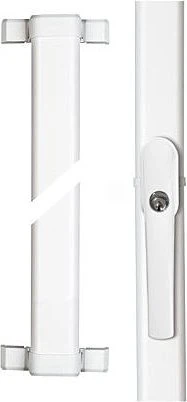 ABUS FOS550 W verschiedenschließend weiß, Fenster-Stangenschloss