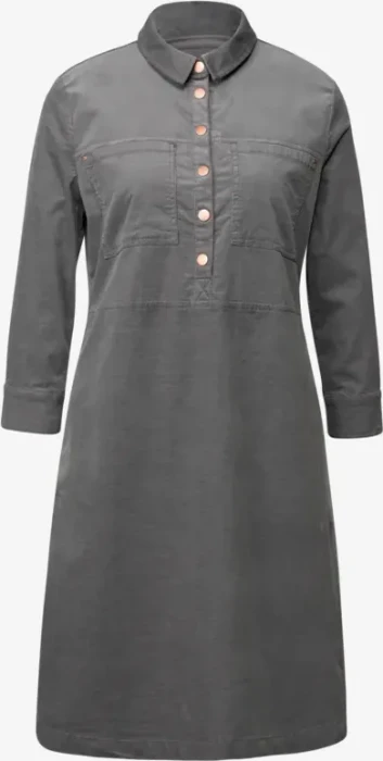 Street One Studio Knielanges Cordkleid Kleid deep stone grey (Damen)