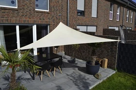 Floracord Sonnensegel dreieckig 360cm elfenbein