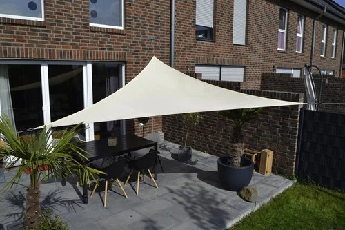 Floracord Sonnensegel dreieckig 360cm elfenbein