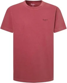 Pepe Jeans Logo T-Shirt kurzarm ruby red (Herren)