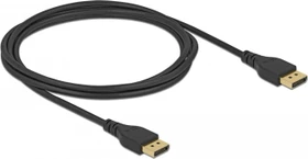 DeLOCK DisplayPort 1.4 Kabel 8K 60Hz ohne Arretierung schwarz, 2m