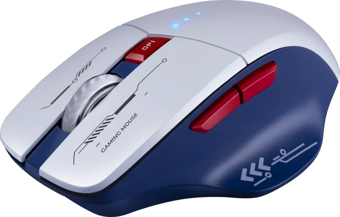 Defender Tisa GM-126 Wireless Gaming Mouse weiß/blau/rot, USB/Bluetooth