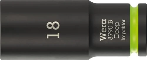 Wera 8790 B Impaktor Deep Außensechskant Steckschlüssel 3/8", 18x63mm