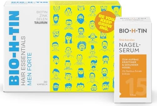 BIO-H-TIN Hair Essentials Men Forte Kapseln, 30 Stück