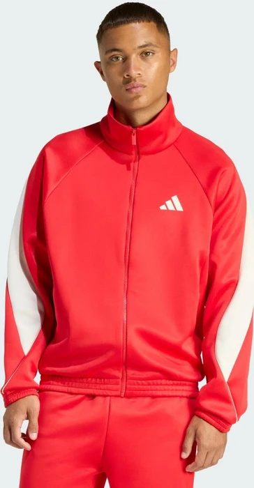 adidas Stadium Trainingsjacke pure ruby/off white/crystal linen (Herren)