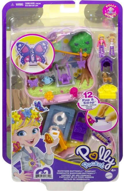 Mattel Polly Pocket - Schmetterlingsgarten-Schatulle