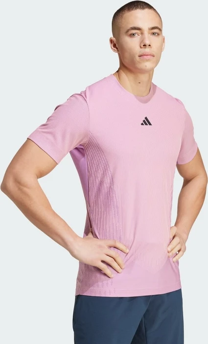 adidas Tennis Pro AIRCHILL FreeLift Funktionsshirt kurzarm semi pink spark/preloved purple (Herren)